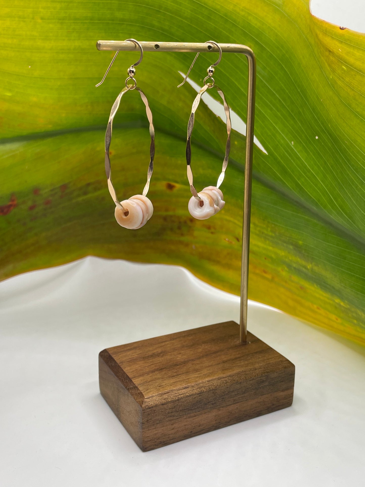Puka Shell Hoops Medium
