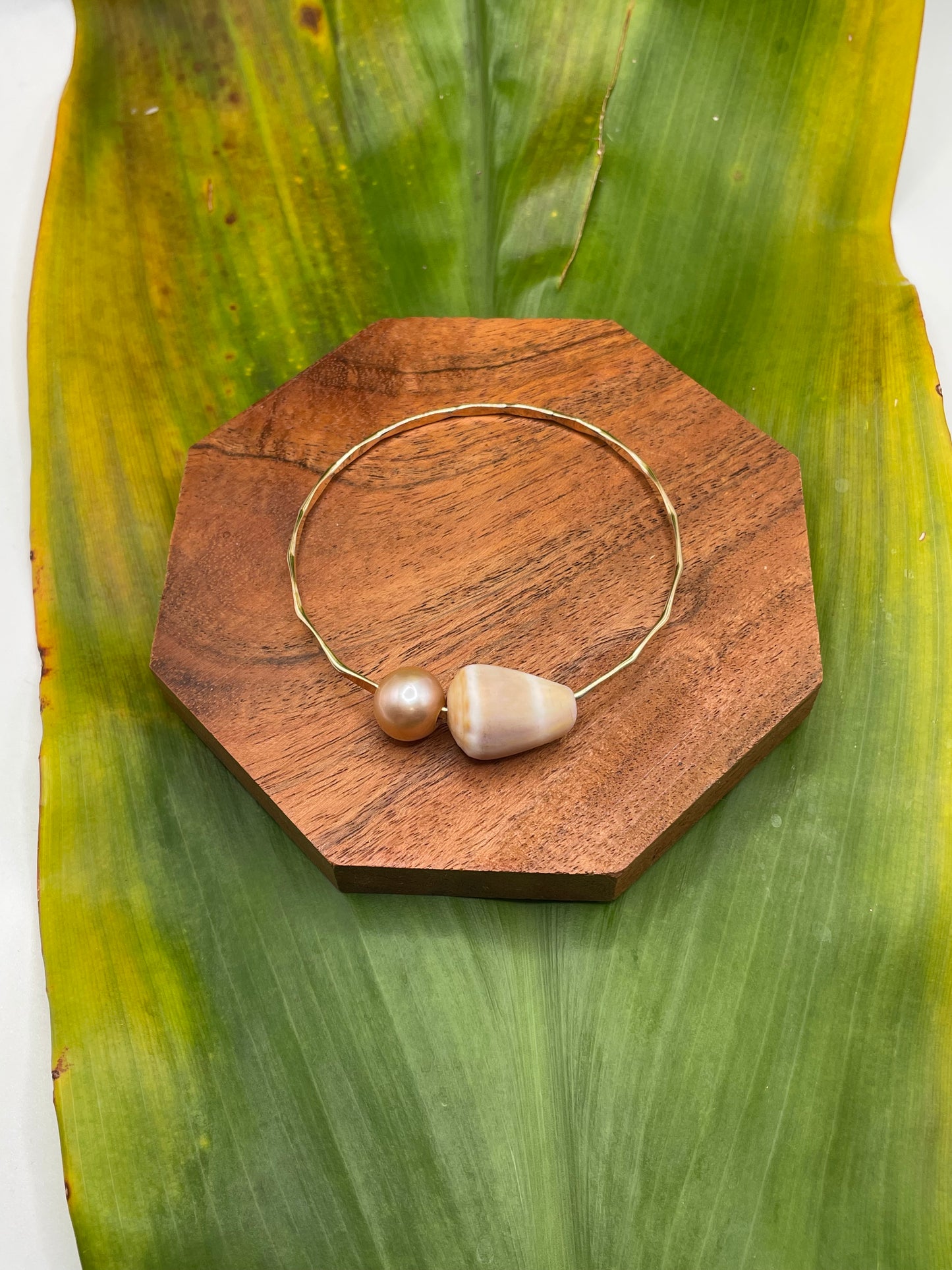 7.5" Pastel Cone Bangle Gold Filled