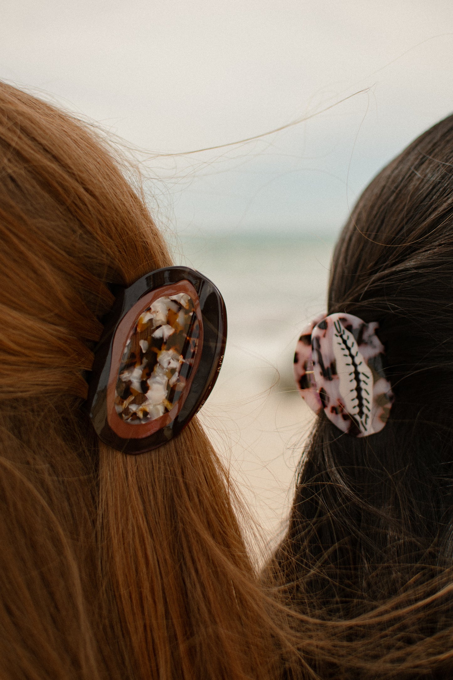 Brown Cowrie Hair Clip