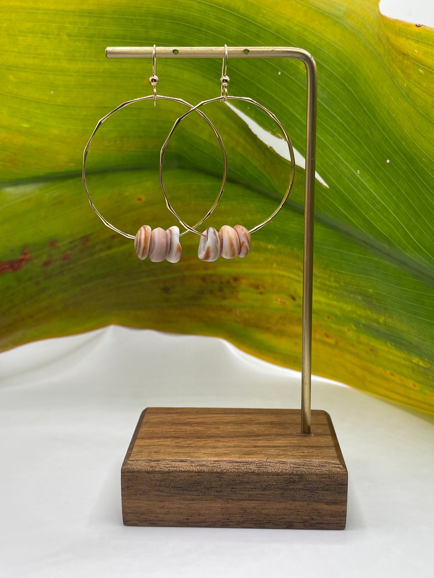 Puka Shell Hoops Medium