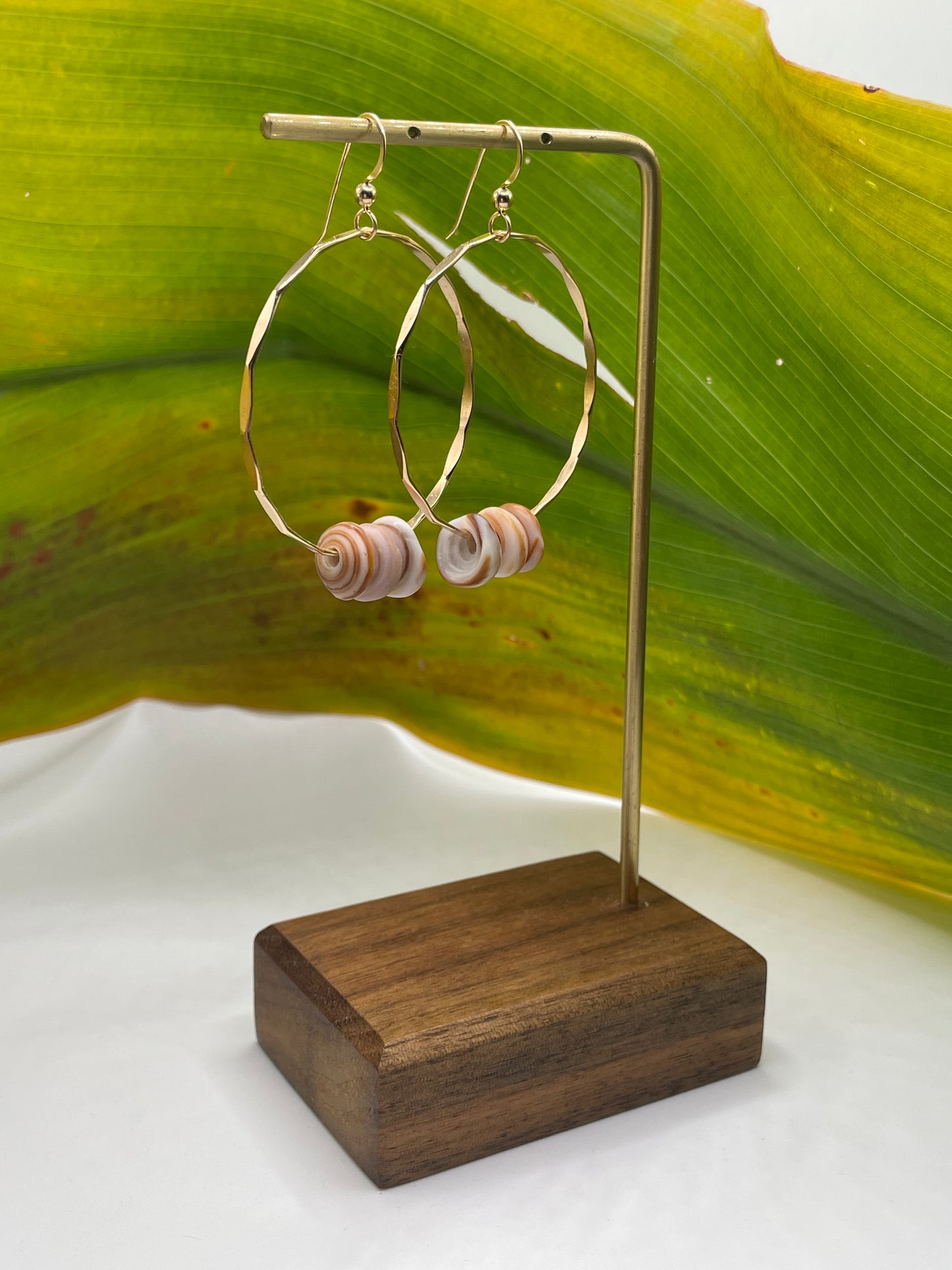 Puka Shell Hoops Medium