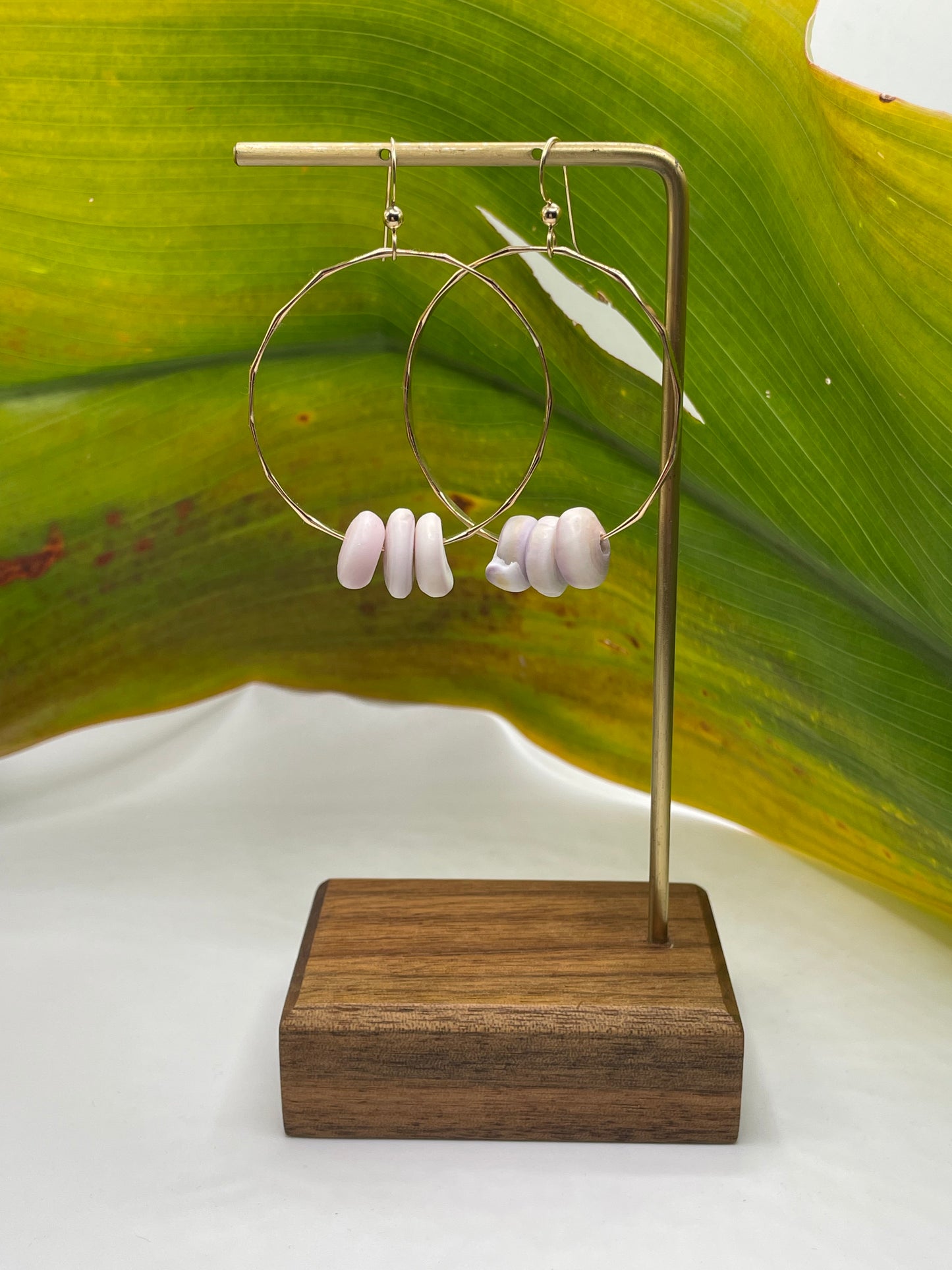 Puka Shell Hoops Medium