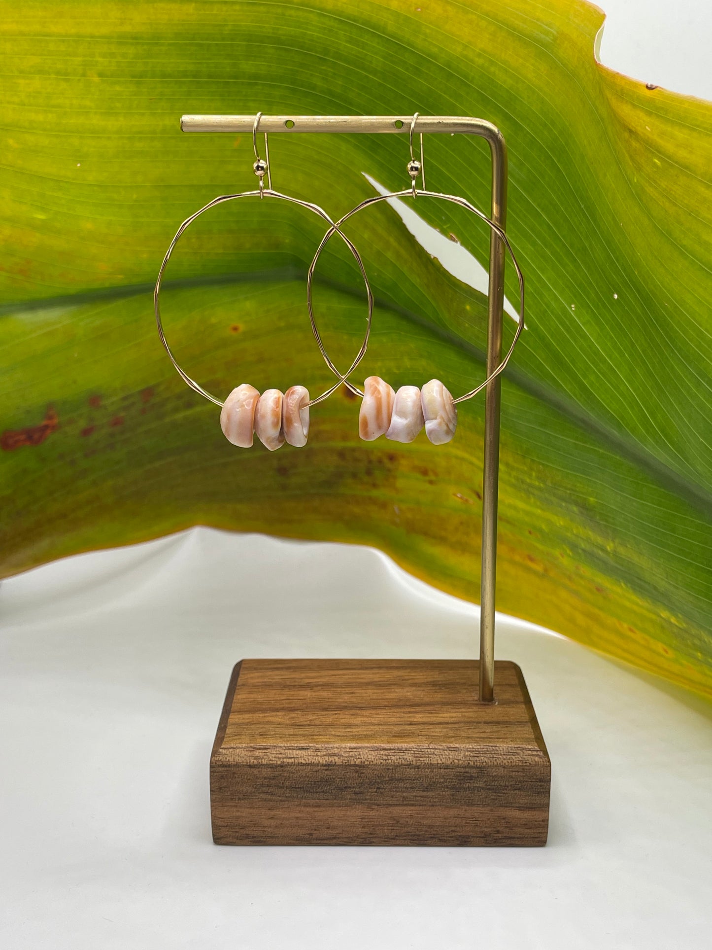 Puka Shell Hoops Medium
