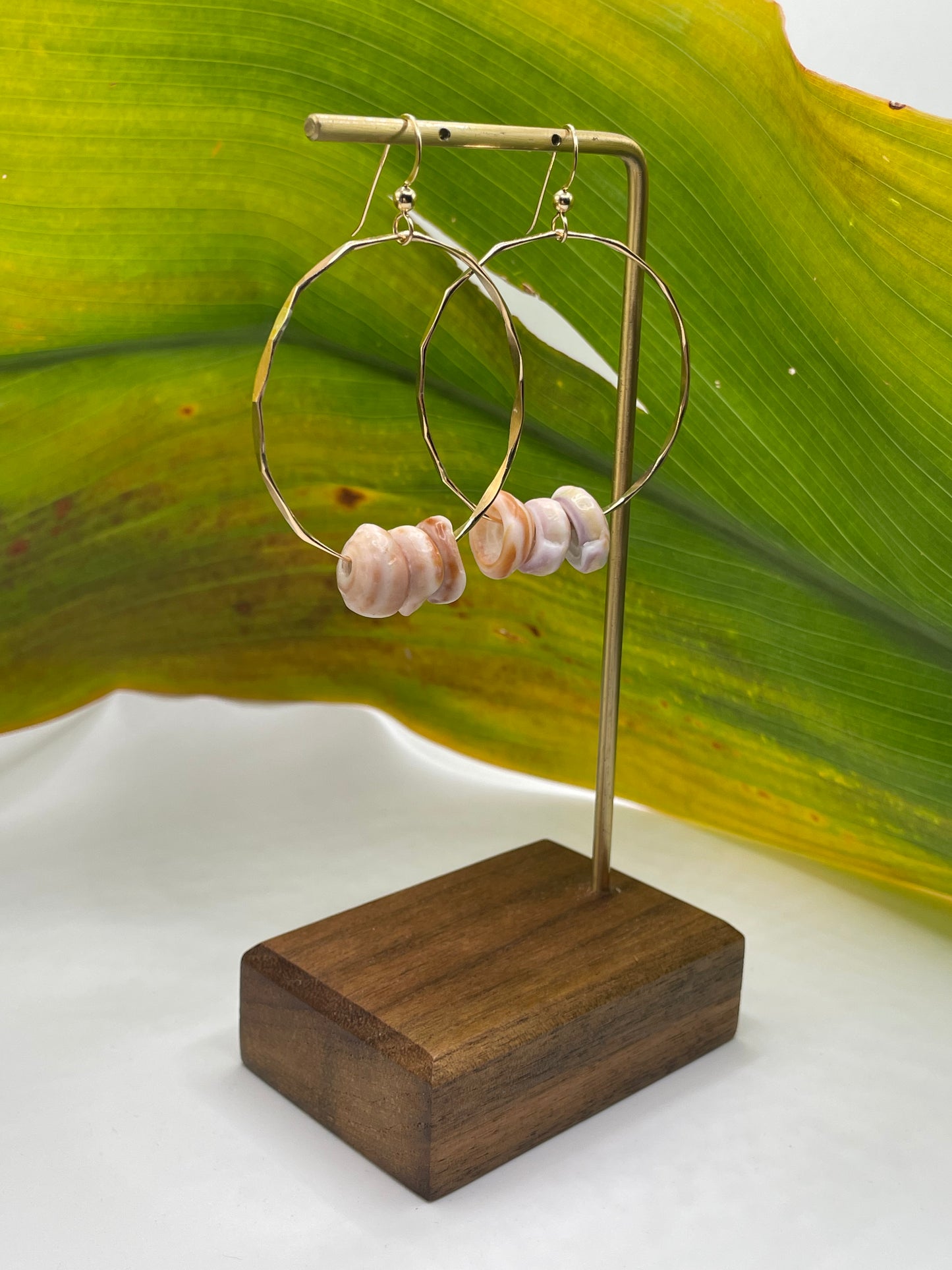 Puka Shell Hoops Medium