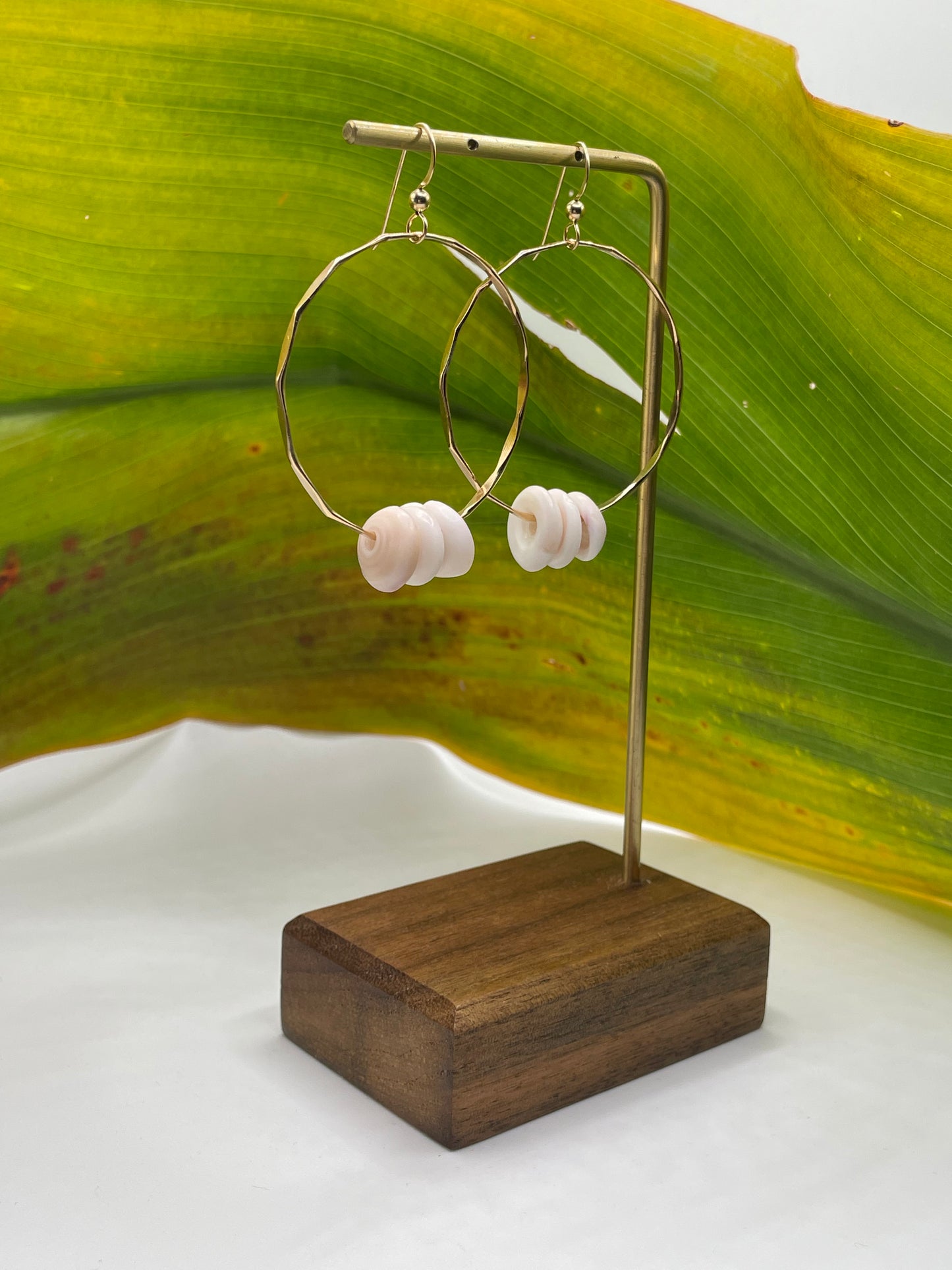 Puka Shell Hoops Medium