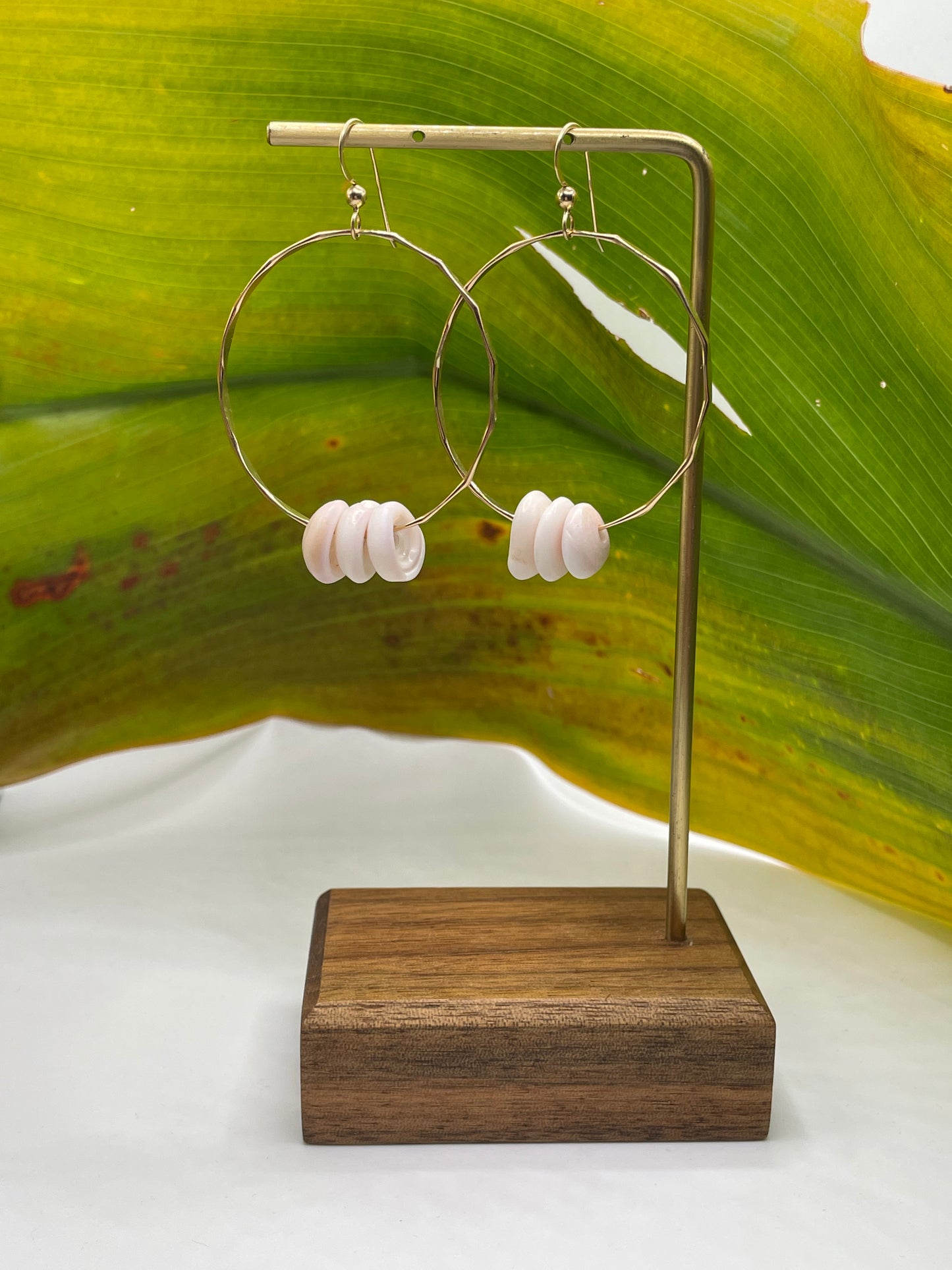 Puka Shell Hoops Medium