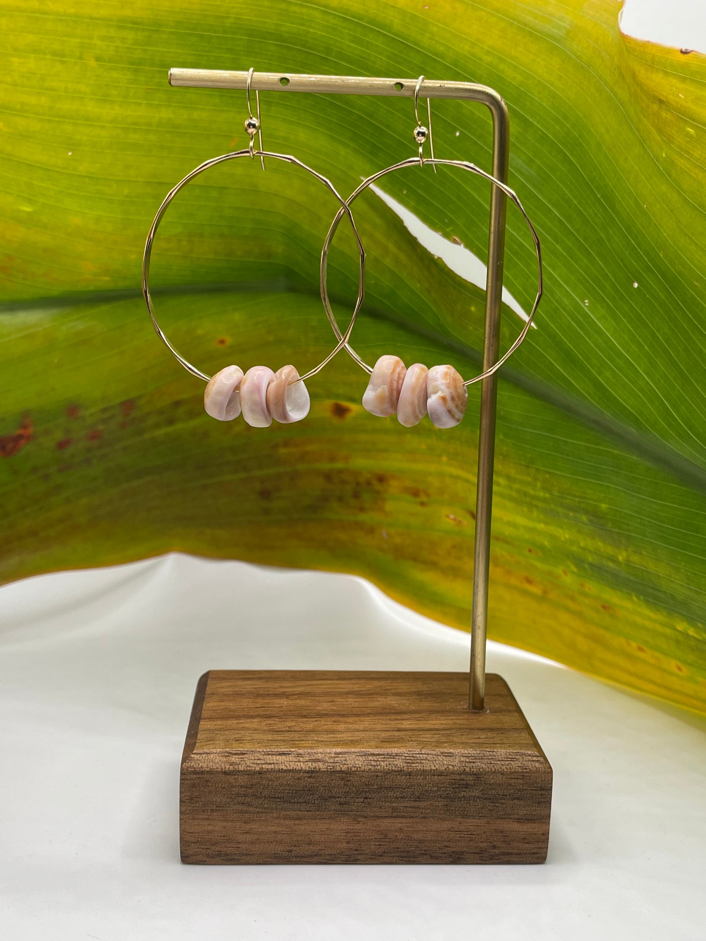 Puka Shell Hoops Medium