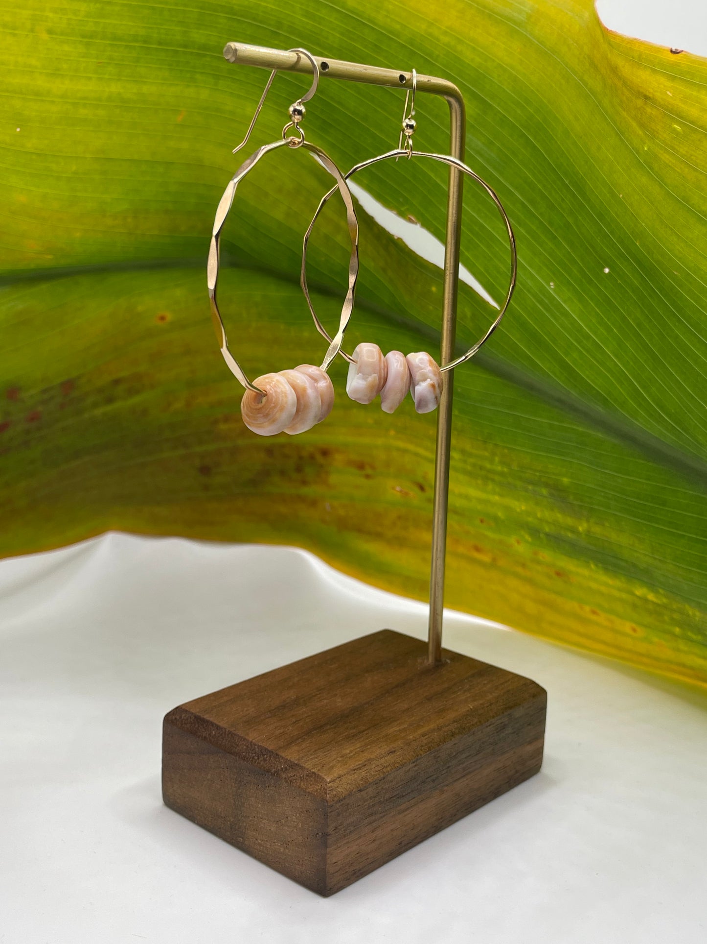 Puka Shell Hoops Medium
