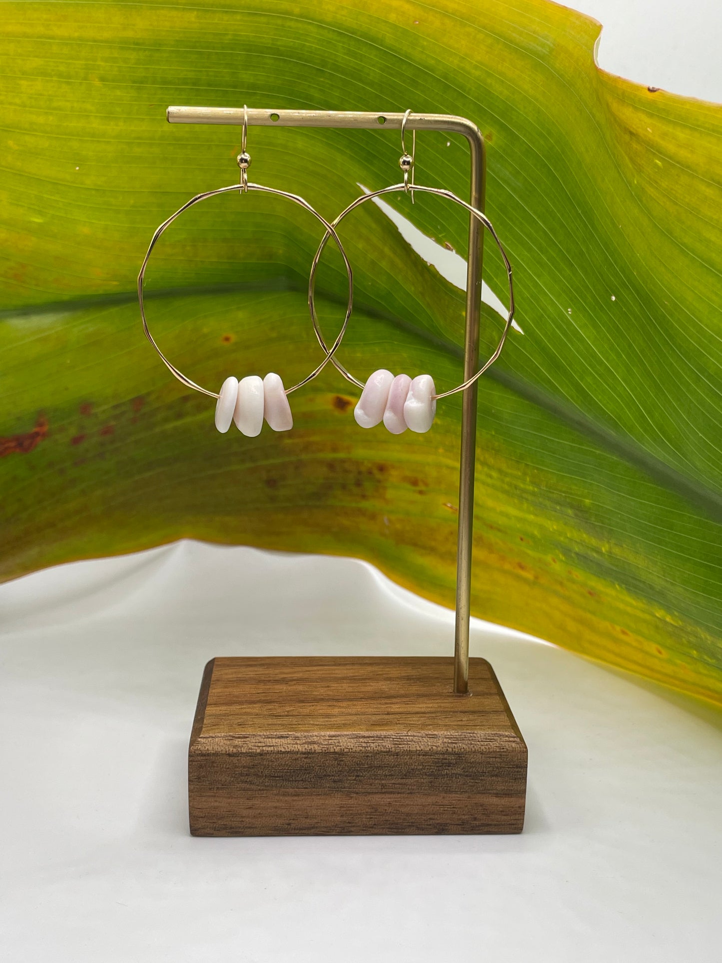 Puka Shell Hoops Medium