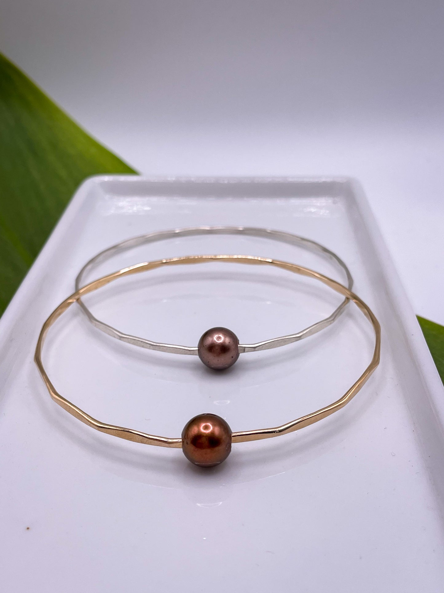 Chocolate Tahitian Pearl Bangle
