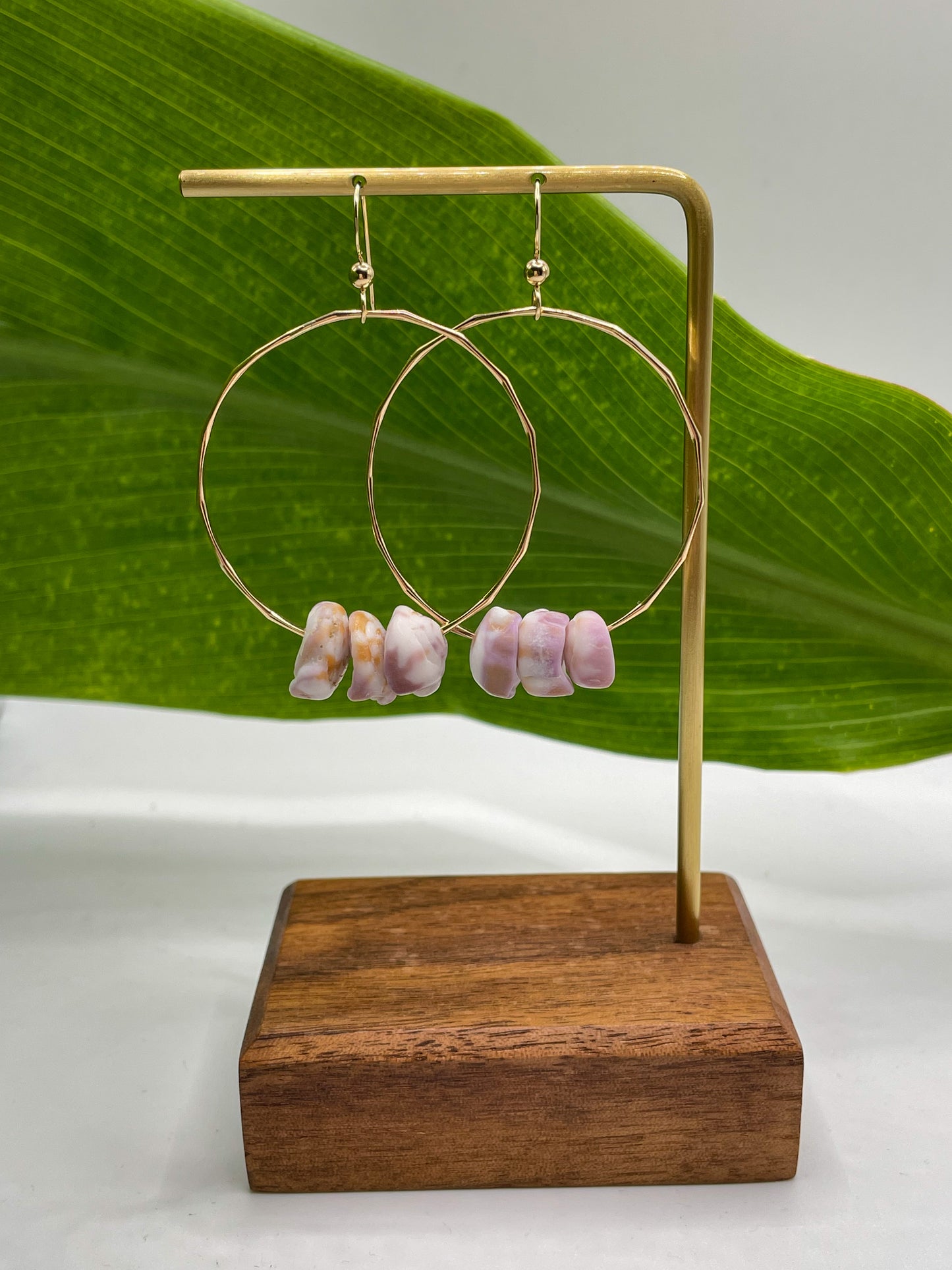 Puka Shell Hoops Medium