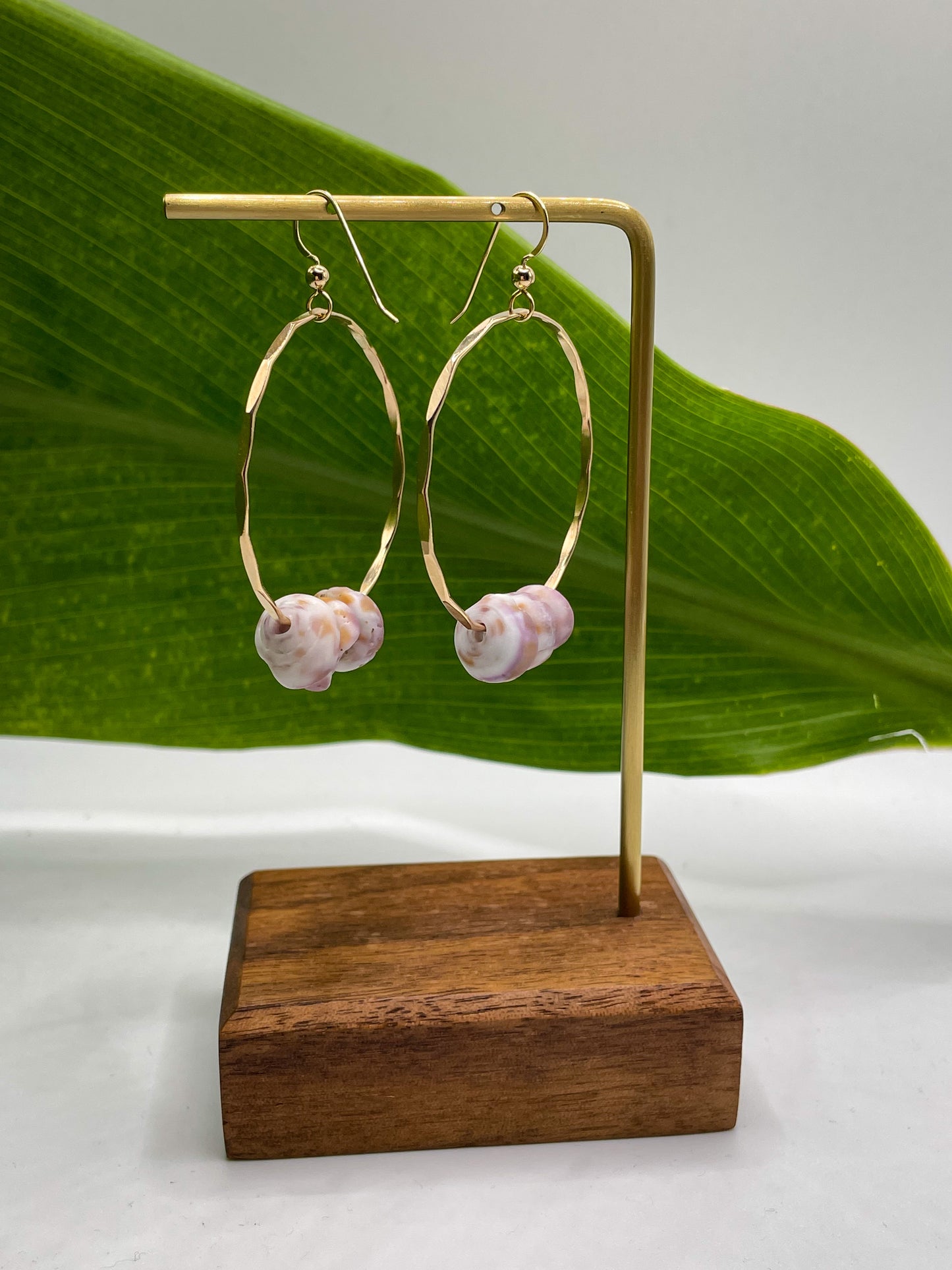 Puka Shell Hoops Medium
