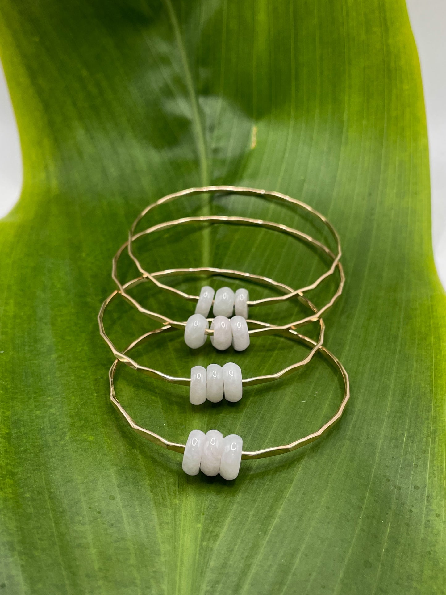 Mini Jade Donuts Bangle