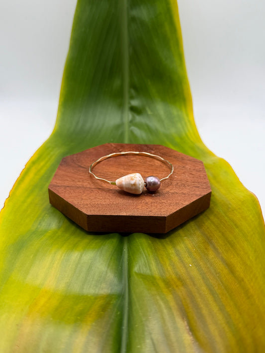 Tahitian Bangle Size 7" Gold Filled