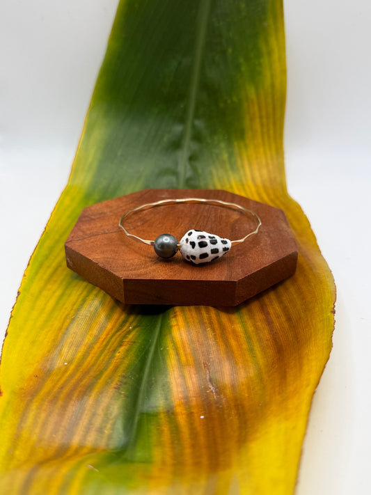 Tahitian Bangle Size 8" Gold Filled