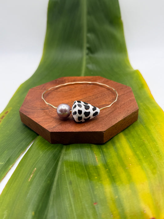 Tahitian Bangle Size 8.5” Gold Filled