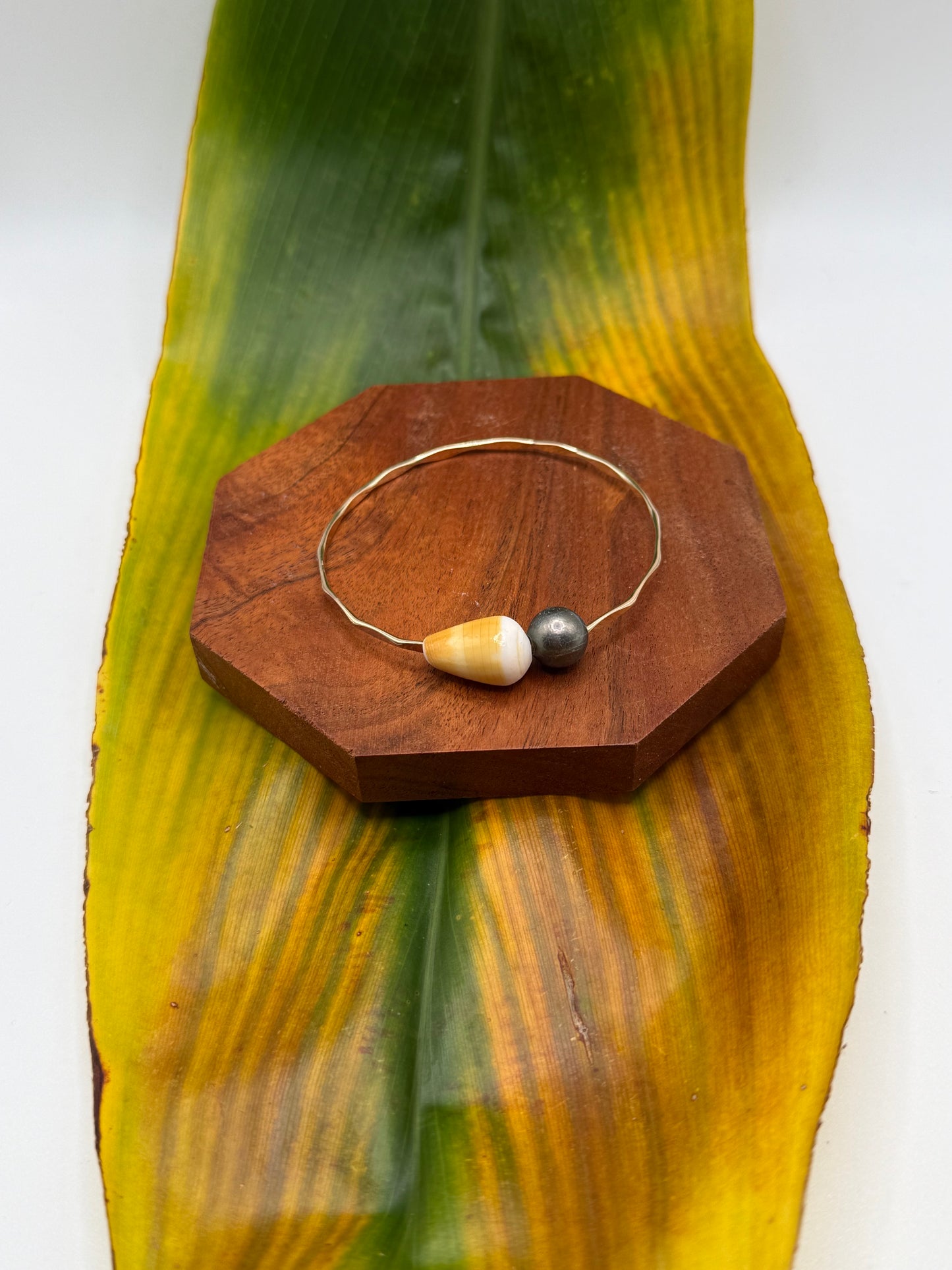 Fiji Bangle Size 7.5" Gold Filled