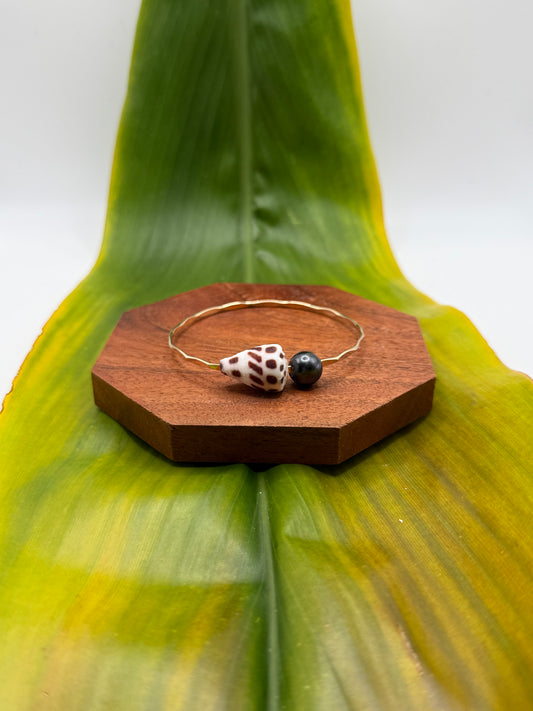 Tahitian Bangle Size 7.5" Gold Filled