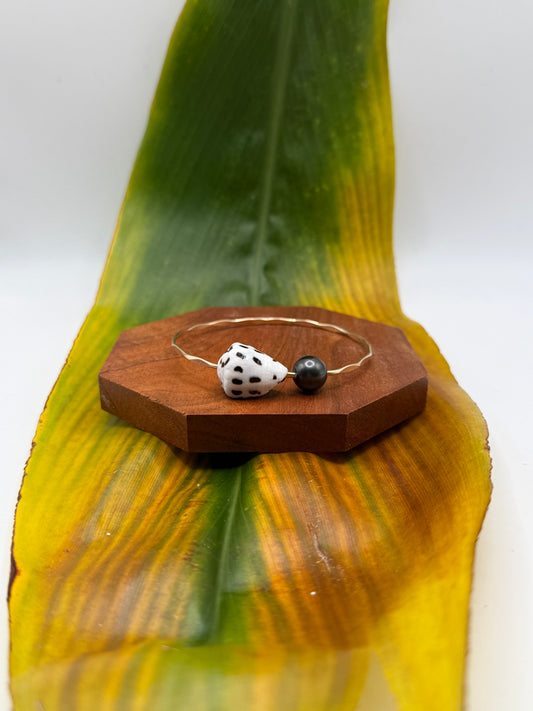 Tahitian Bangle Size 8" Gold Filled