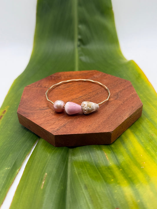 Tahitian Bangle Size 7" Gold Filled