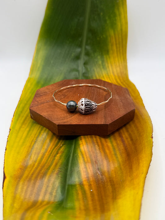 Tahitian Bangle Size 7.5" Gold Filled