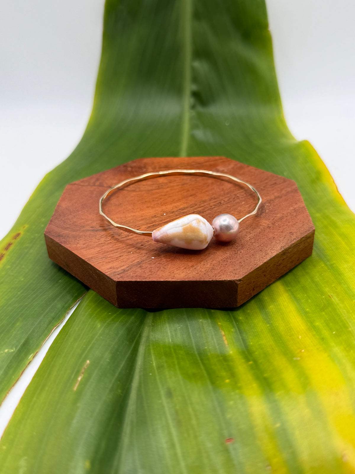Tahitian Bangle Size 8" Gold Filled