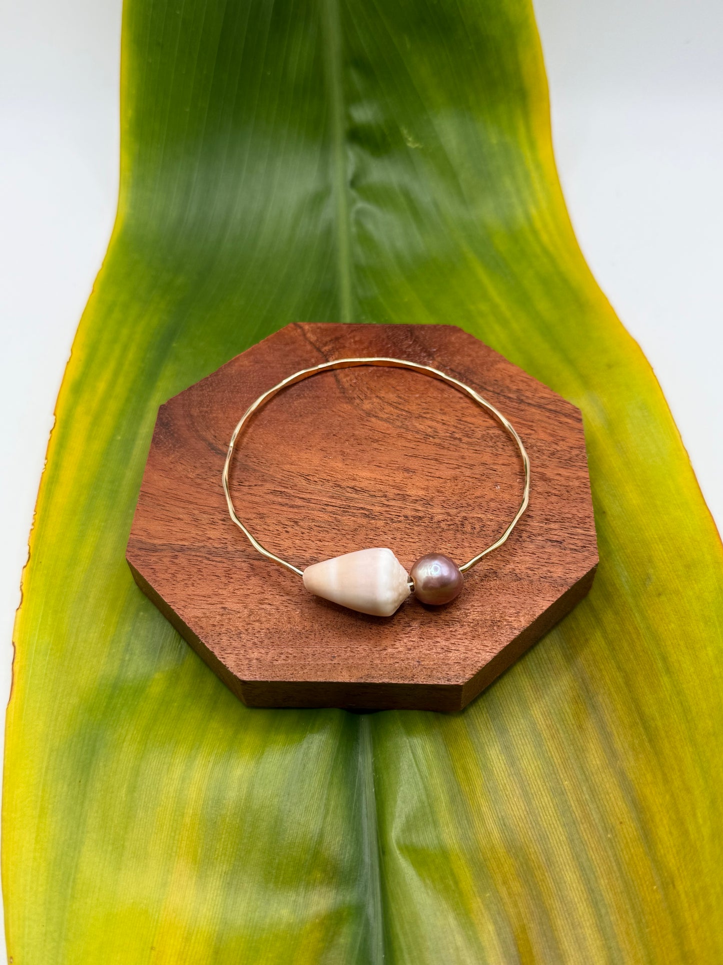 Tahitian Bangle Size 8.5" Gold Filled