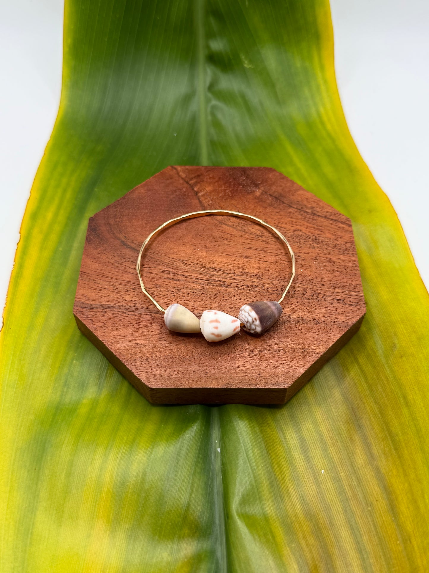 Tahitian Trio Bangle Size 7" Gold Filled