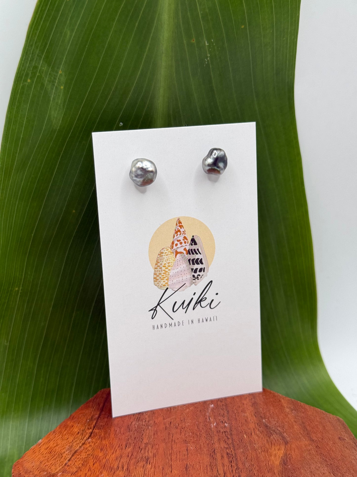 Keshi Pearl Studs