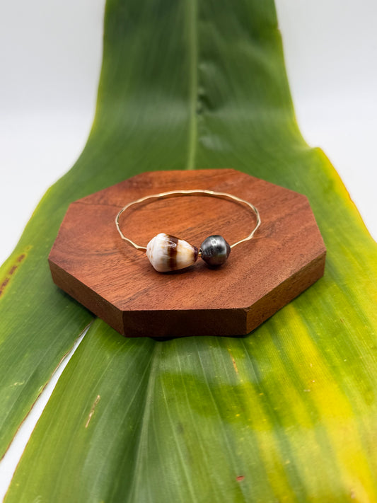 Tahitian Bangle Size 7" Gold Filled
