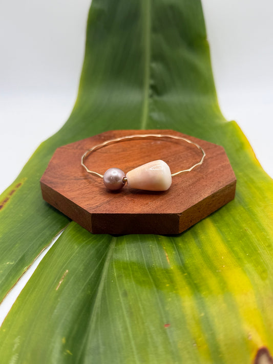 Tahitian Bangle Size 8.5” Gold Filled