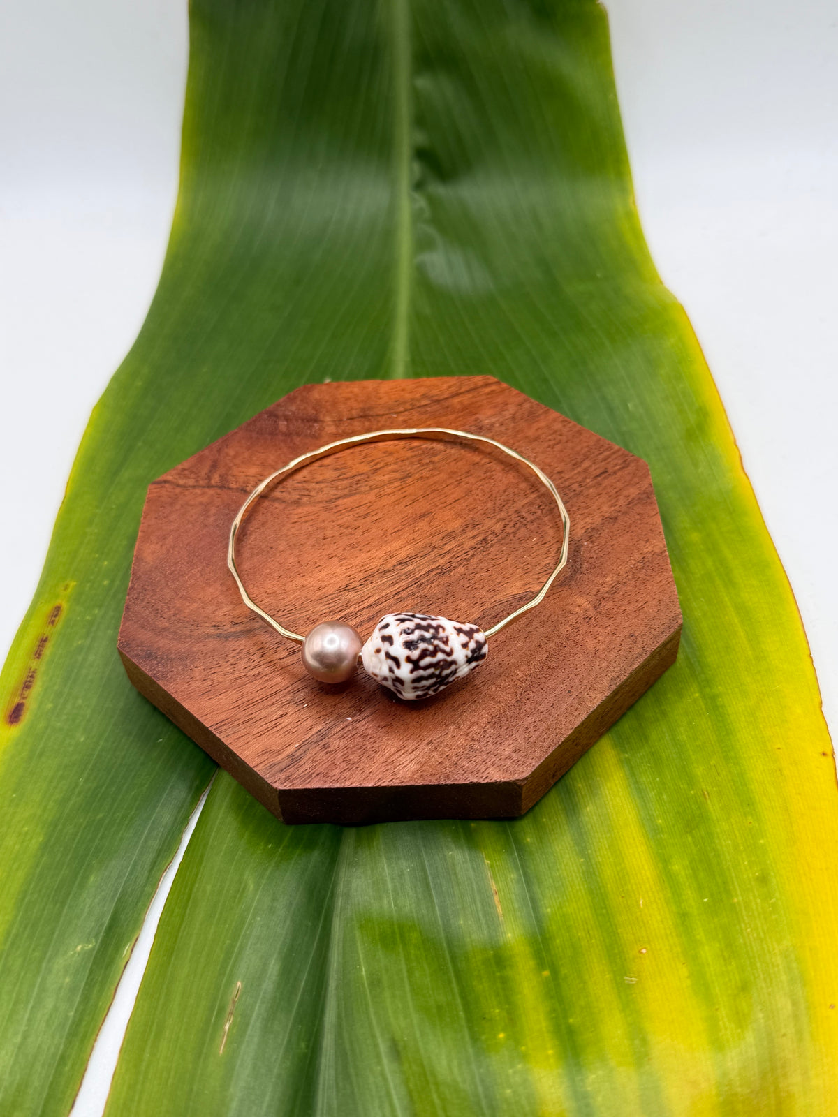 Tahitian Bangle Size 8" Gold Filled