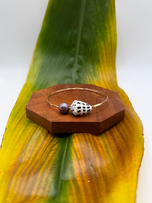 Tahitian Bangle Size 8" Gold Filled