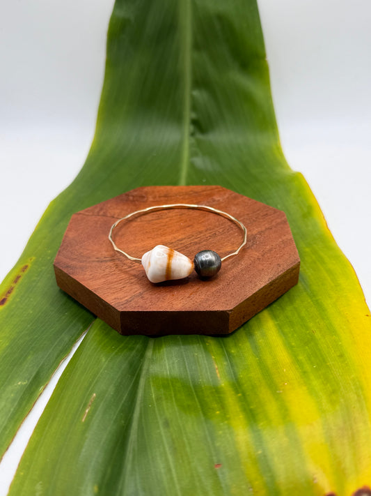 Tahitian Bangle Size 7.5" Gold Filled