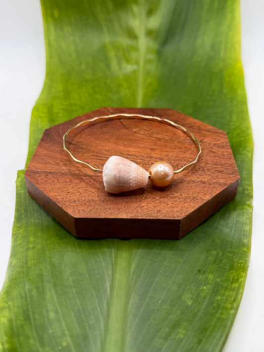 Fiji Bangle Size 8.5" Gold Filled