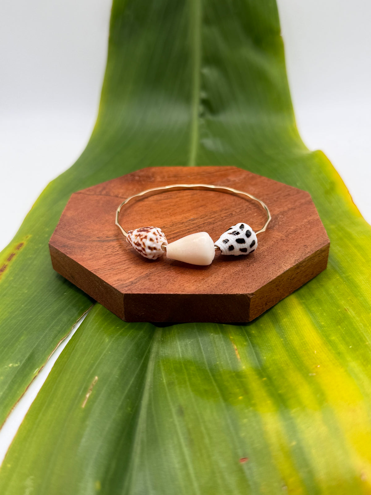 Triple Tahitian Bangle Size 7.5" Gold Filled