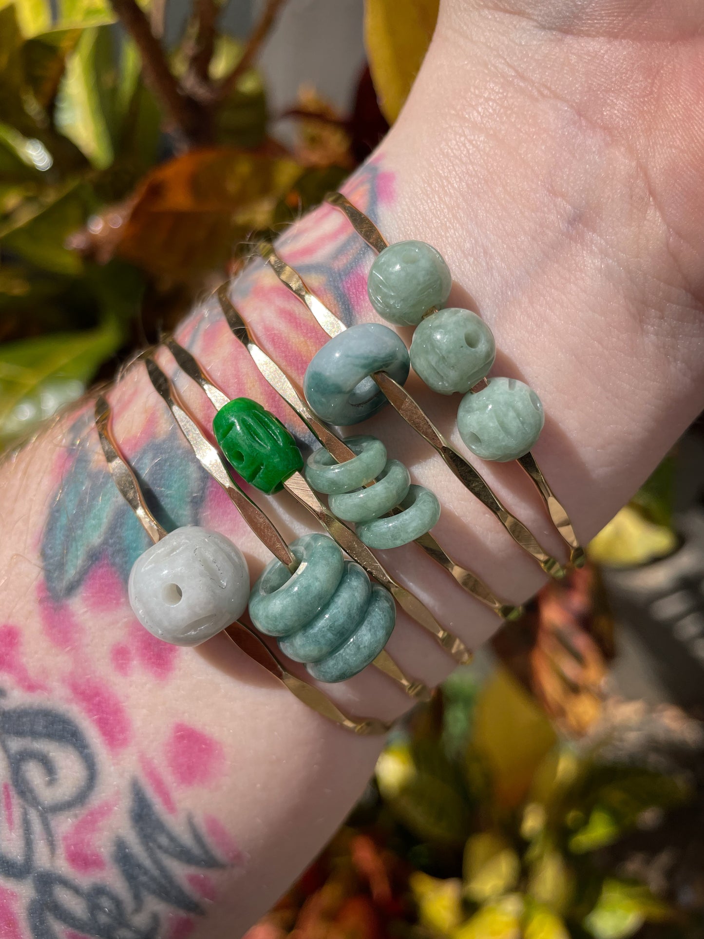 Mini Jade Ball Bangle