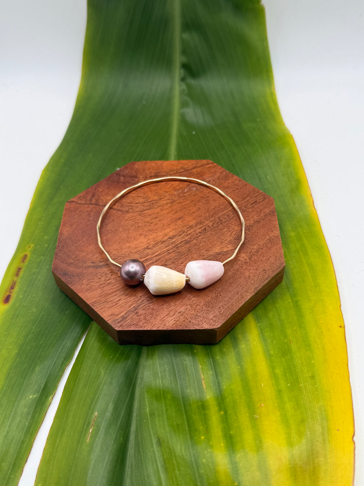 Tahitian Bangle Size 8.5” Gold Filled