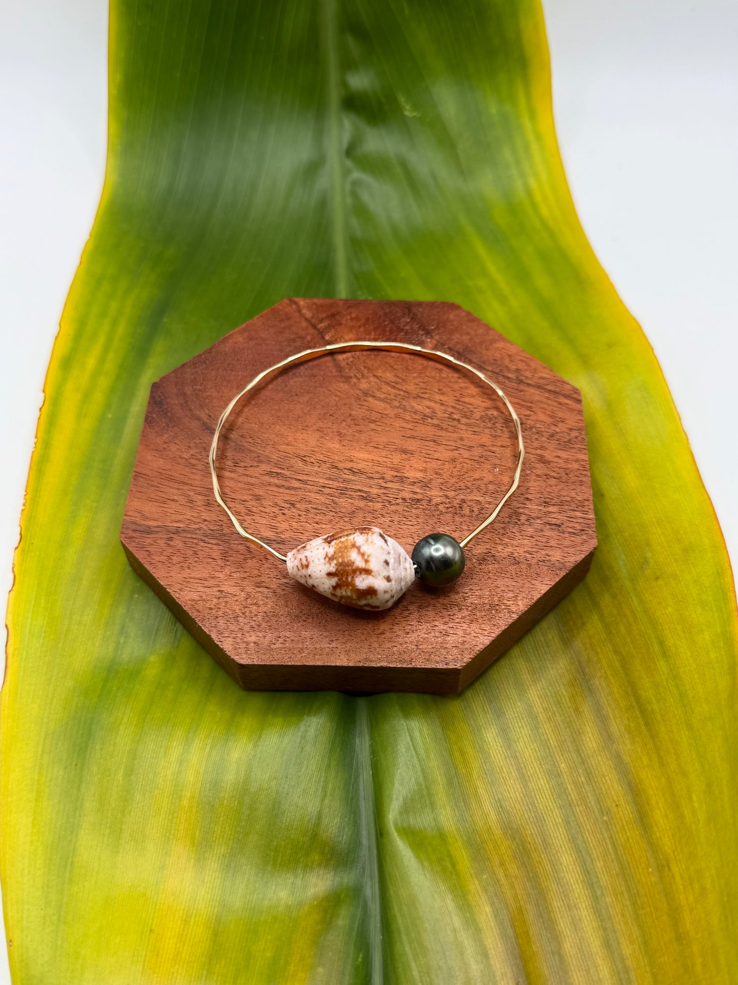 Tahitian Bangle Size 8.5" Gold Filled