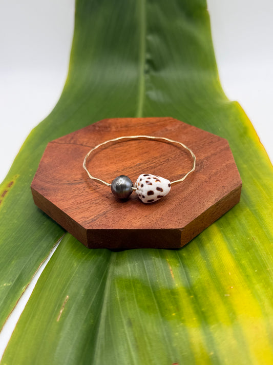 Tahitian Bangle Size 7" Gold Filled