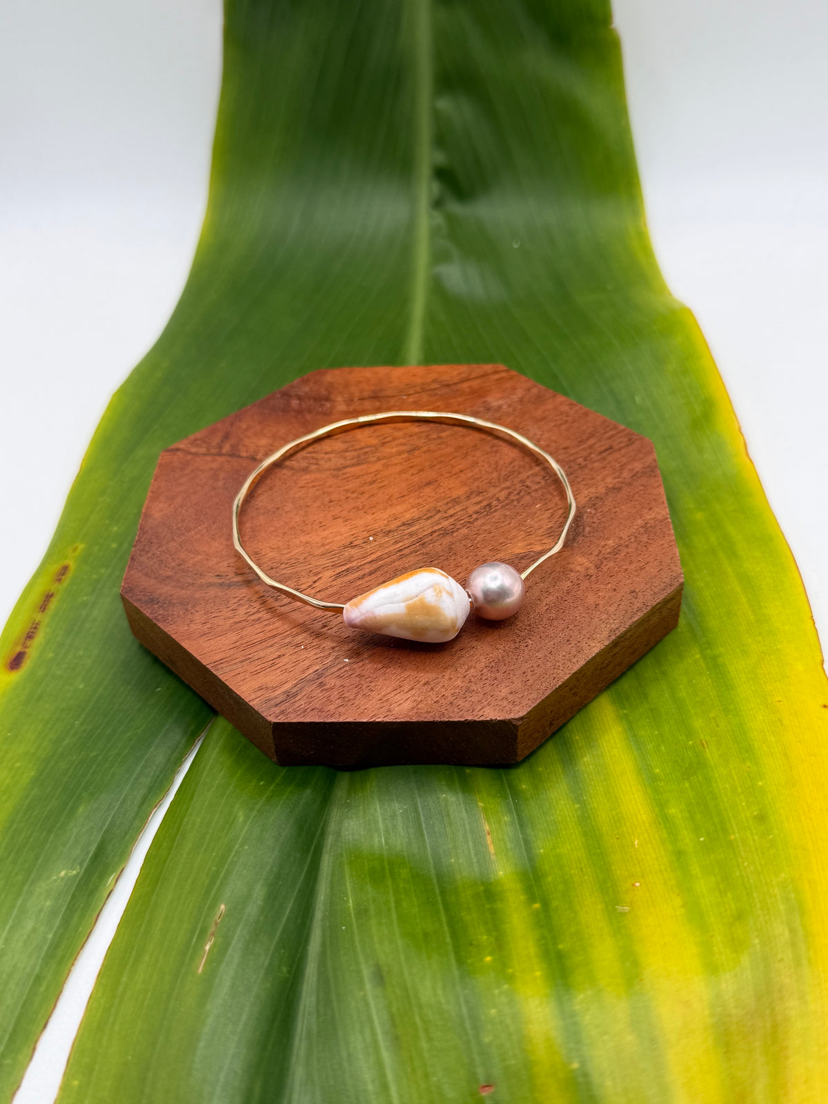 Tahitian Bangle Size 8" Gold Filled