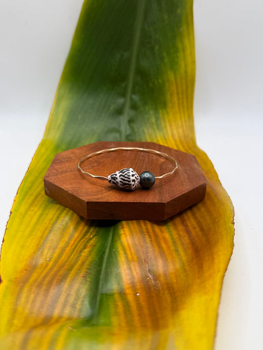 Tahitian Bangle Size 8" Gold Filled