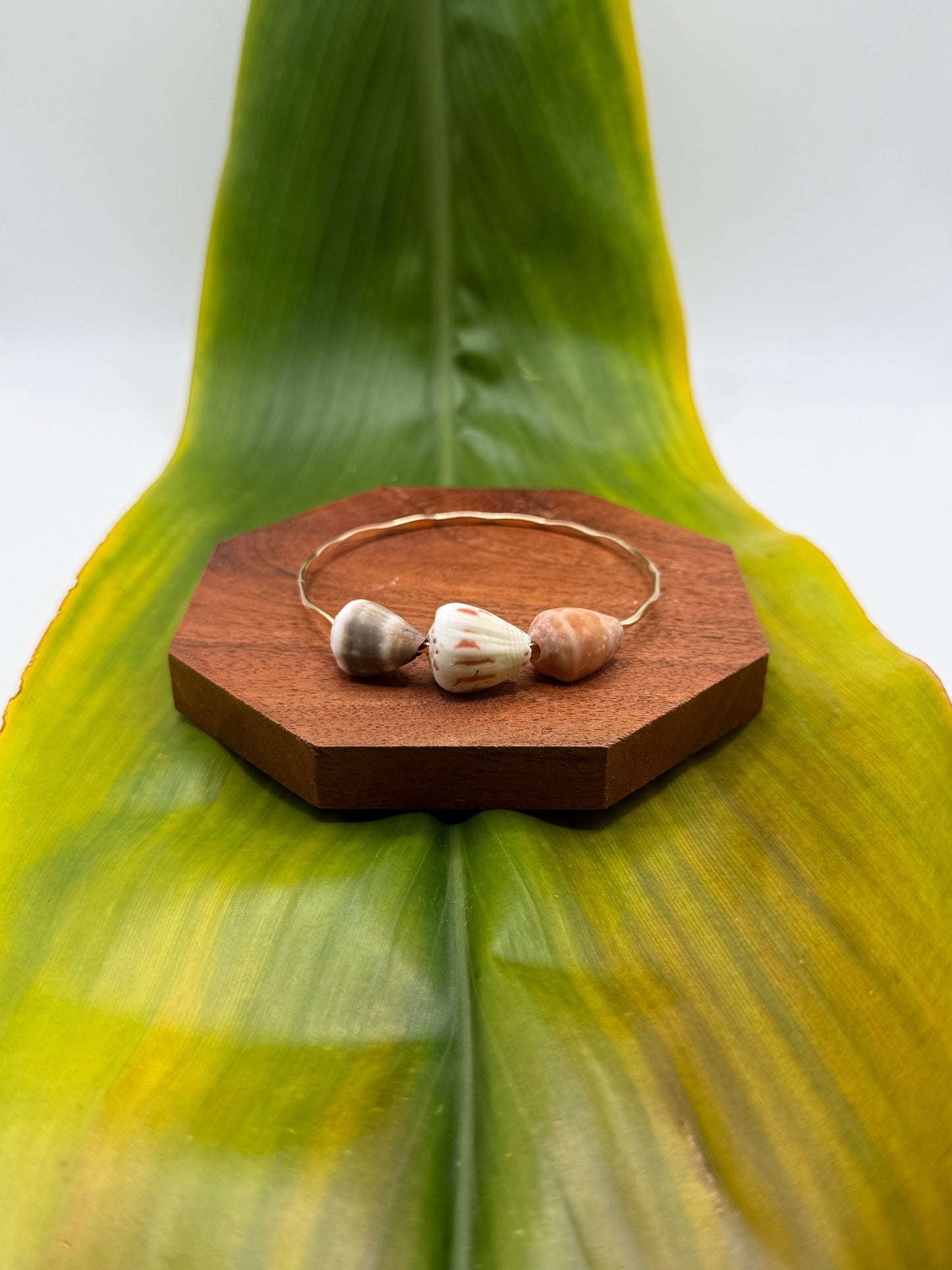 Tahitian Trio Bangle Size 8" Gold Filled