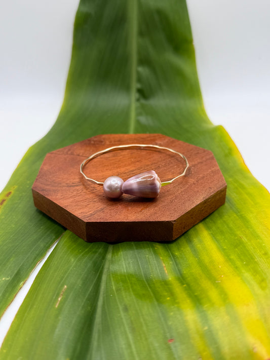 Tahitian Bangle Size 7.5" Gold Filled