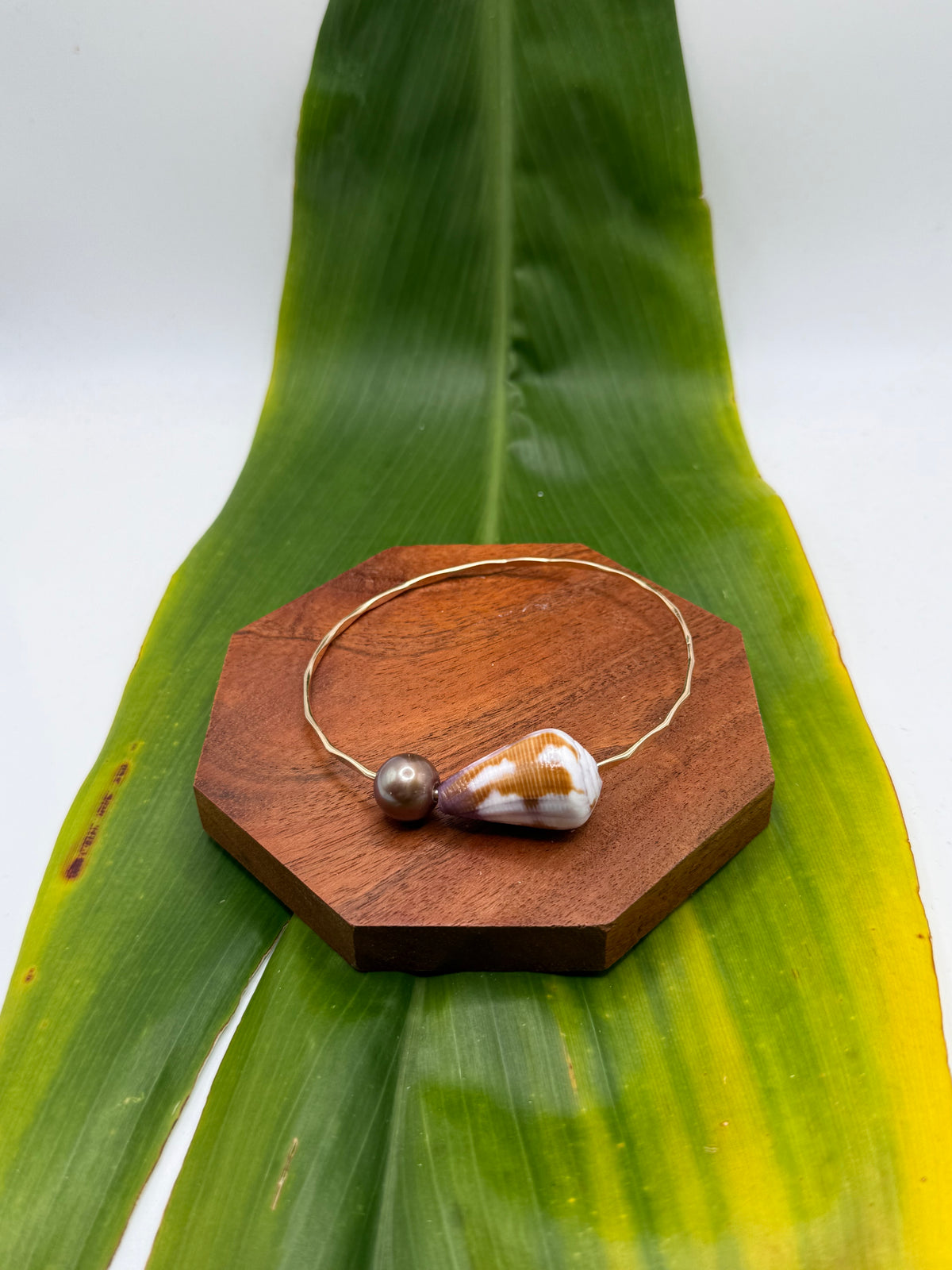 Tahitian Bangle Size 9” Gold Filled