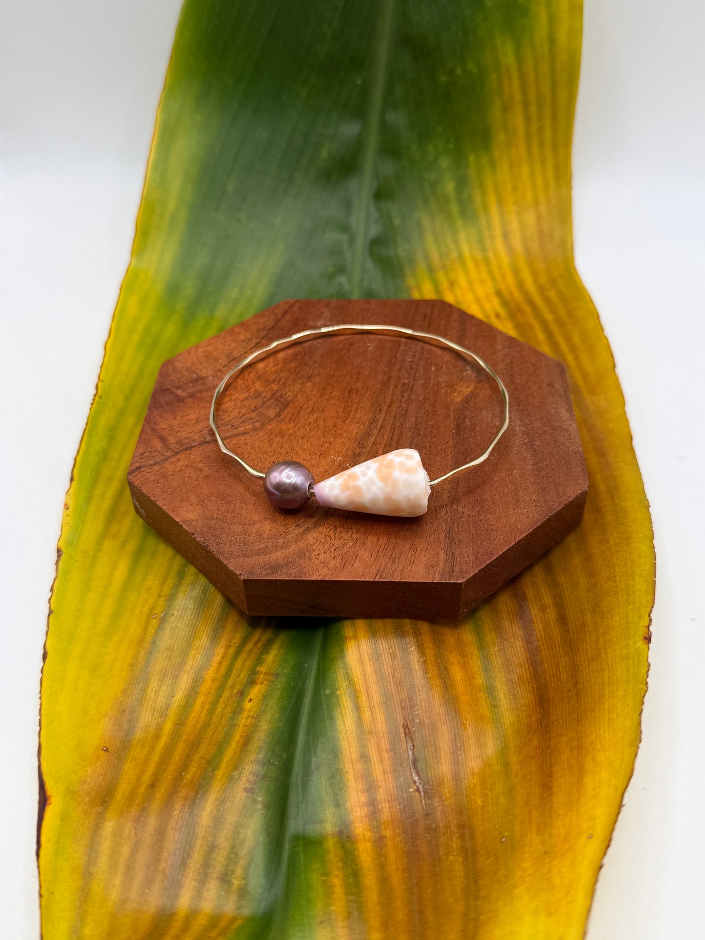 Fiji Bangle Size 8.5" Gold Filled