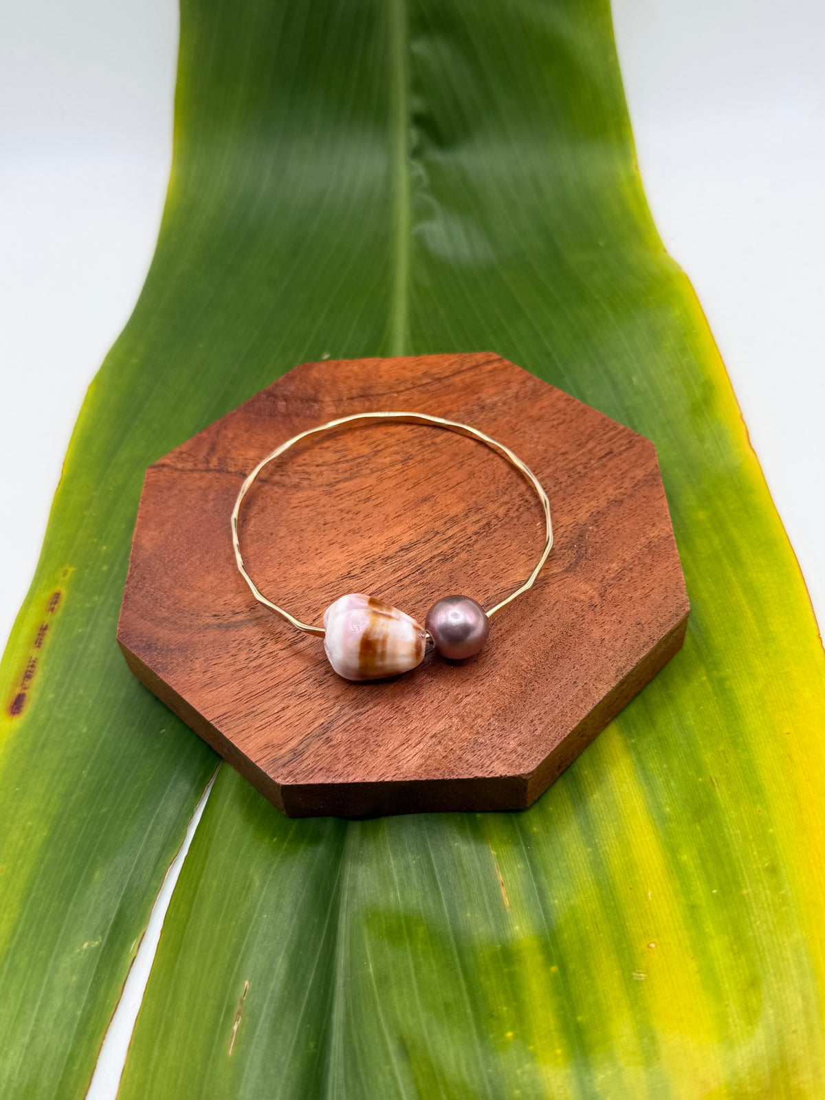 Tahitian Bangle Size 7.5" Gold Filled
