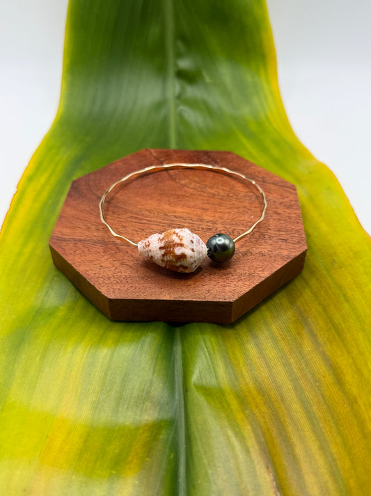 Tahitian Bangle Size 8.5" Gold Filled