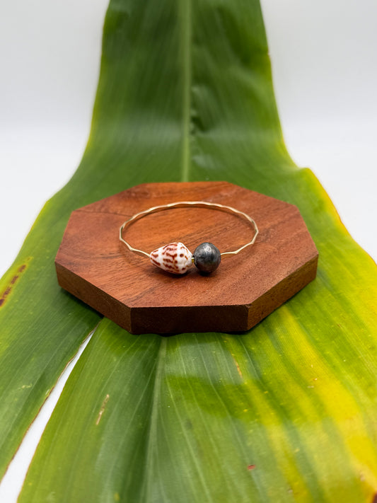 Tahitian Bangle Size 7" Gold Filled