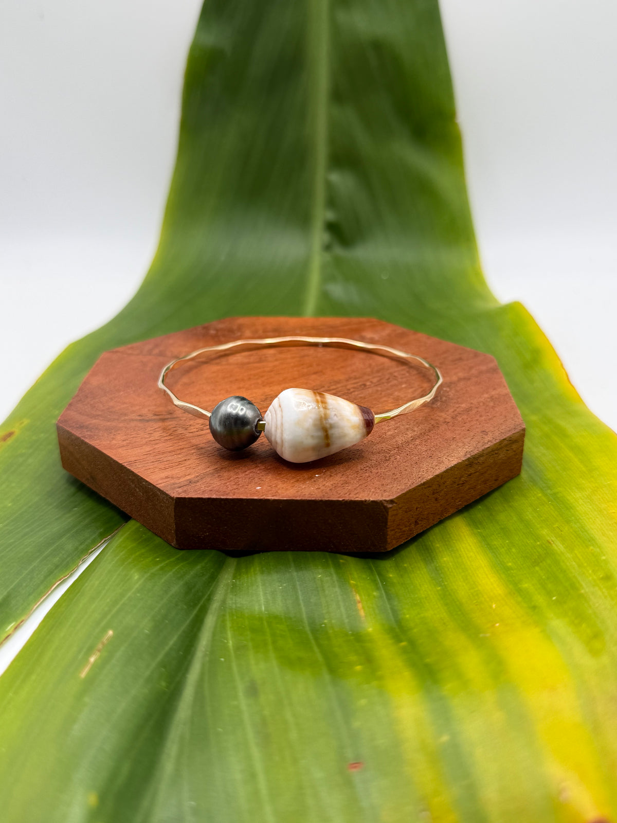 Tahitian Bangle Size 8" Gold Filled